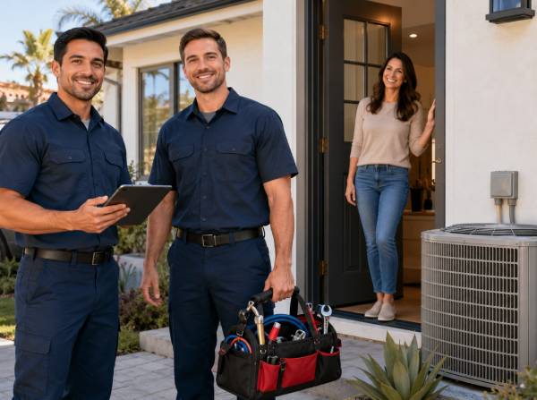 what-makes-us-different Specialize Home Services HVAC and plumbing technicians serving a Riverside homeowner
