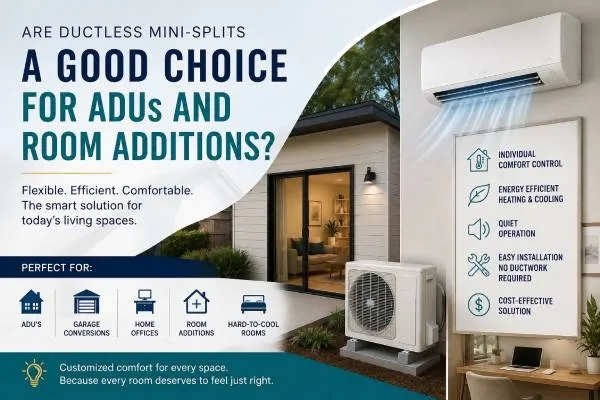 Are Ductless Mini-Splits a Good Choice for ADUs and Room Additions?