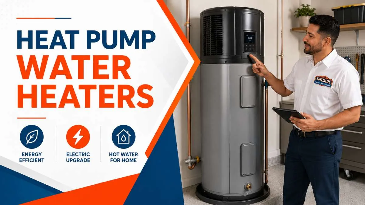 Heat Pump Water Heaters Heat pump water heater installed in a Southern California residential garage